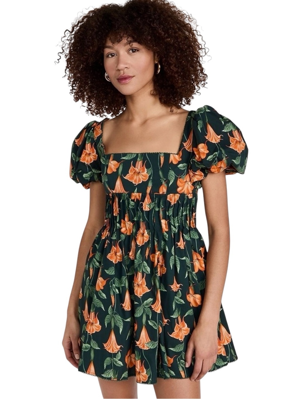 Agua by Agua Bendita Caramelo Cotton Poplin Mini Dress XS NWT